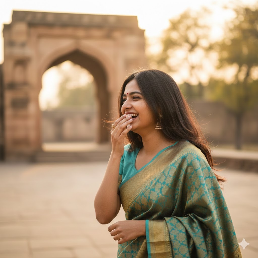 Laughing Candid Pose