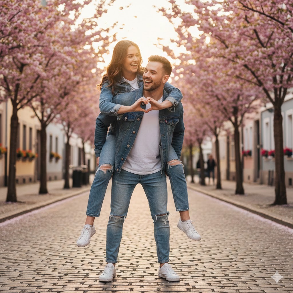 Matching Outfits Pose