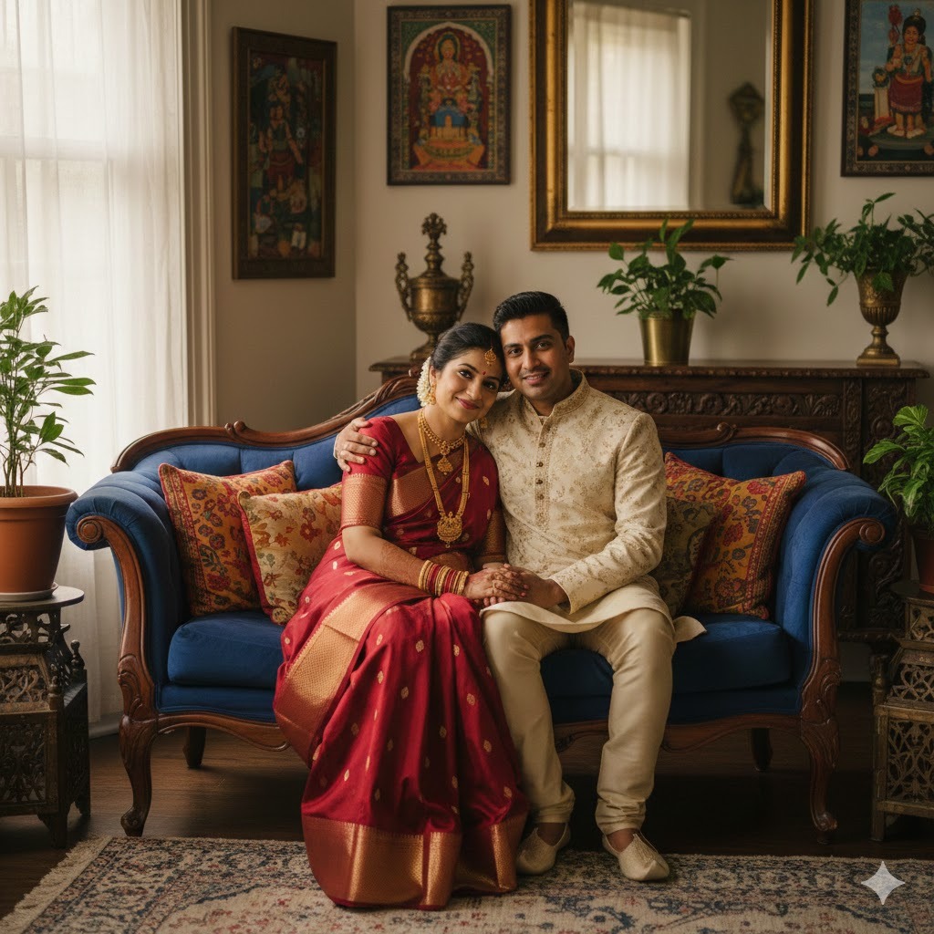 Sitting Close Together pose