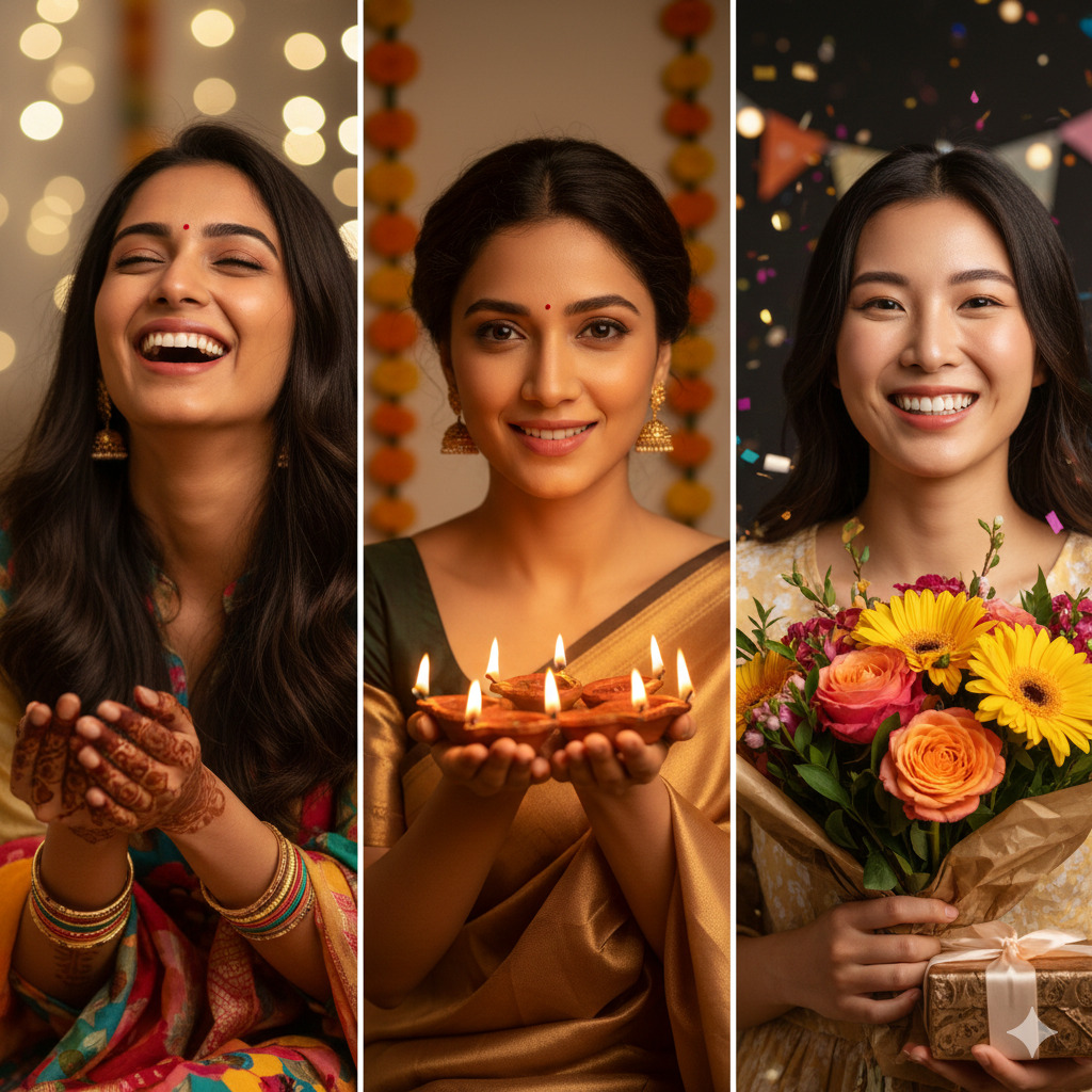 Festival & Celebration Poses for Girls