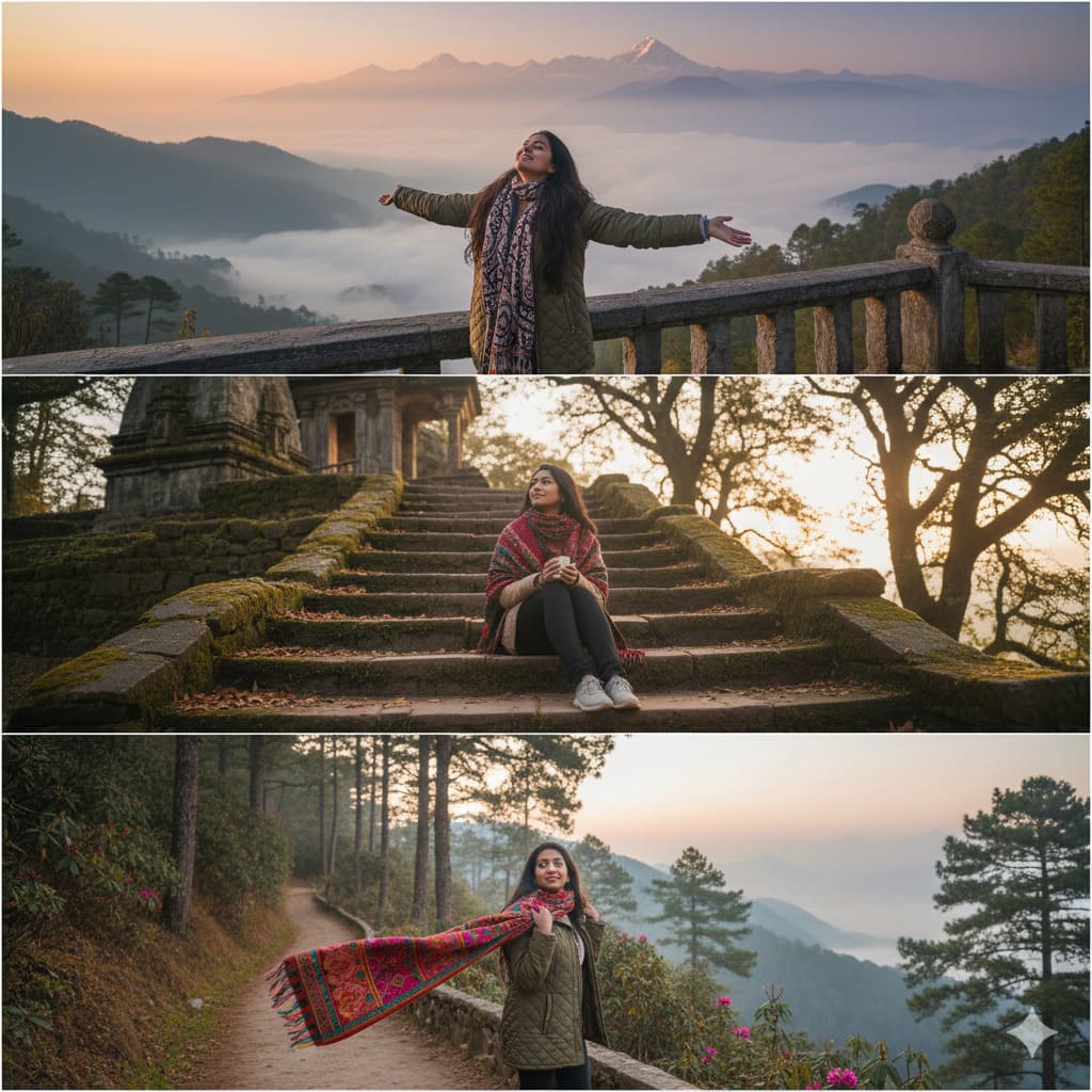 Hill station photo poses that look magical