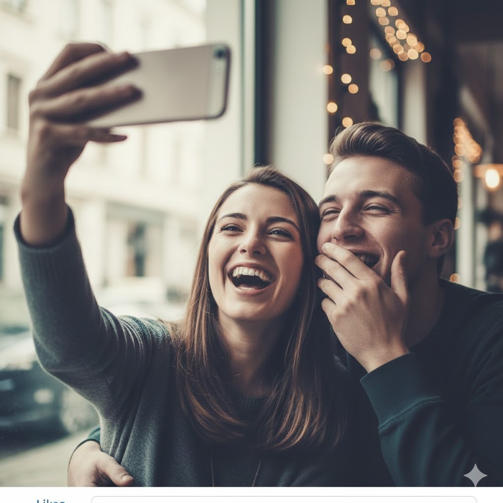 Laughing Together selfie