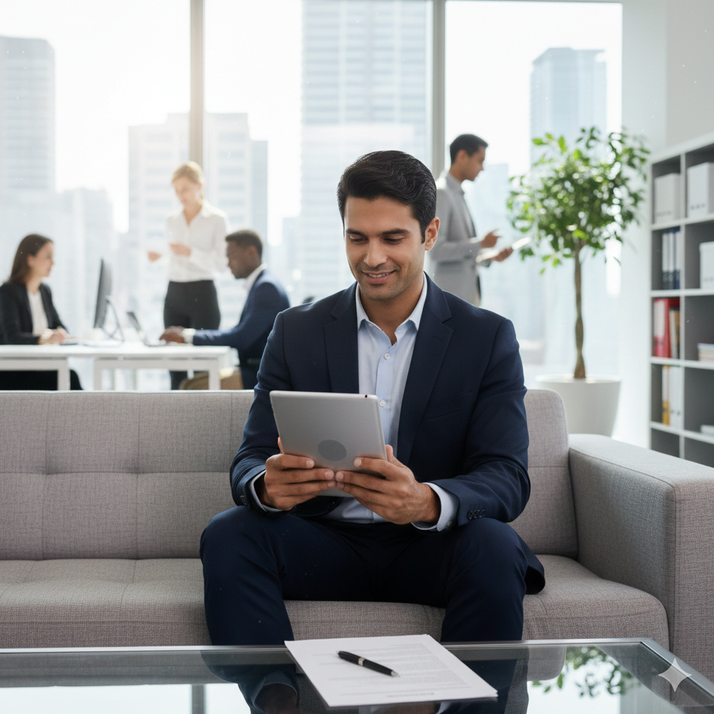 Professional Laptop or Tablet Pose