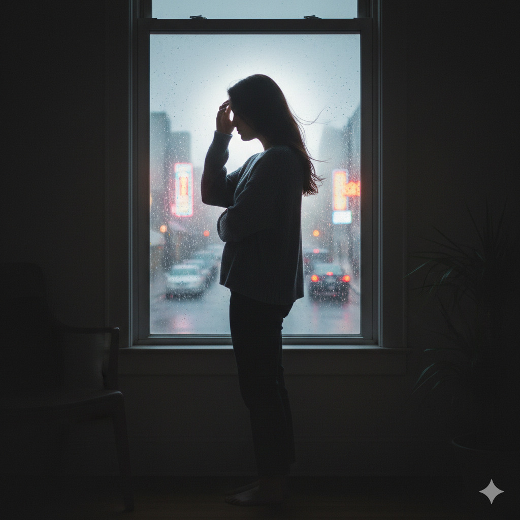 Silhouette by a Window