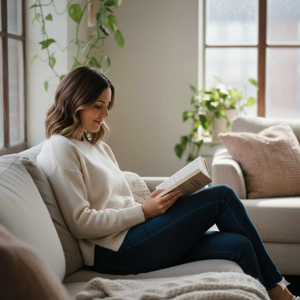 Sitting on the Bed or Sofa