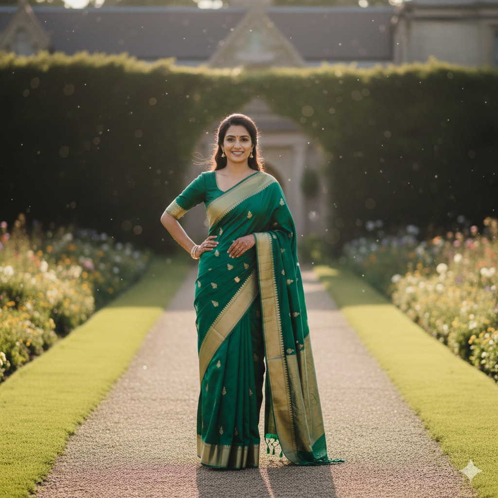 Standing Saree Poses (Most Reliable)