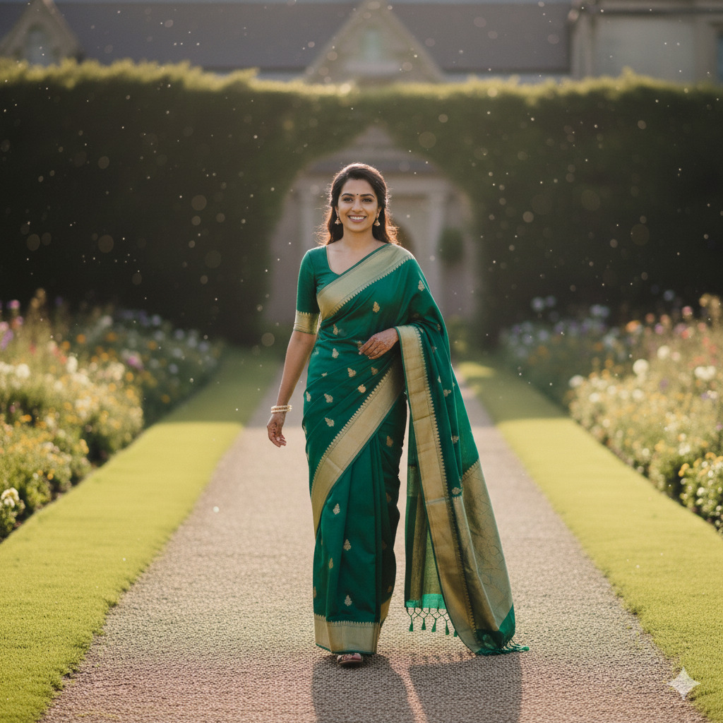Walking Saree Poses