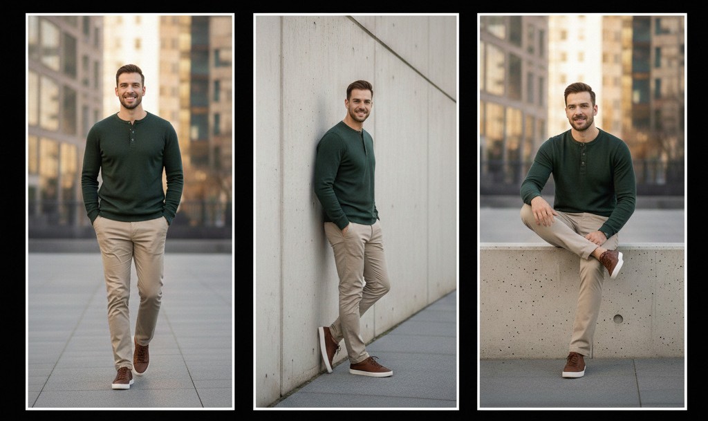 Casual Stylish Photo Poses for Men