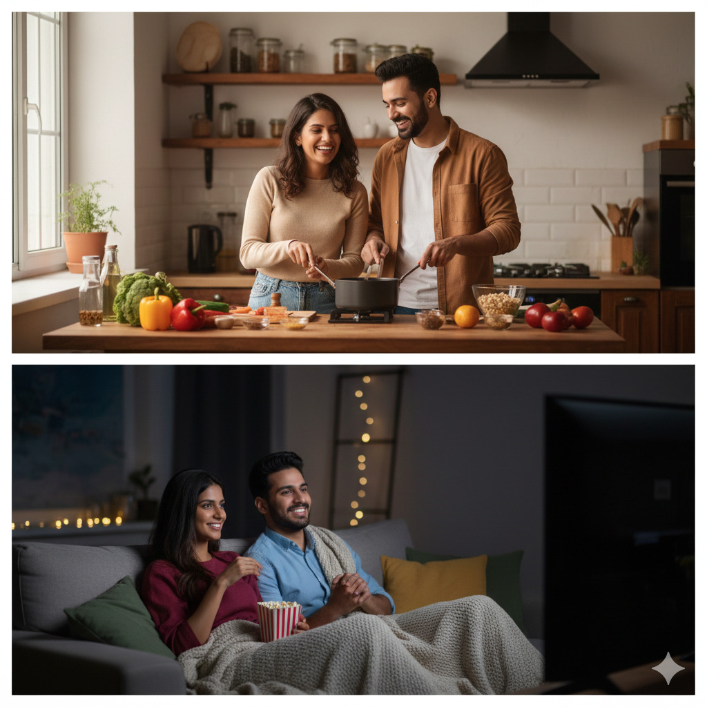 Romantic Indoor Couple Photo Ideas