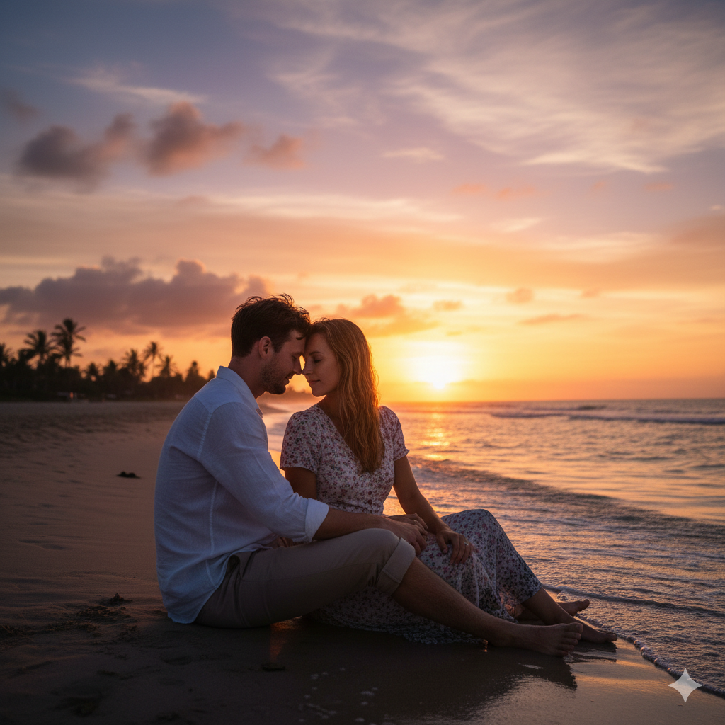 Sitting in the Sand, Forehead Touch