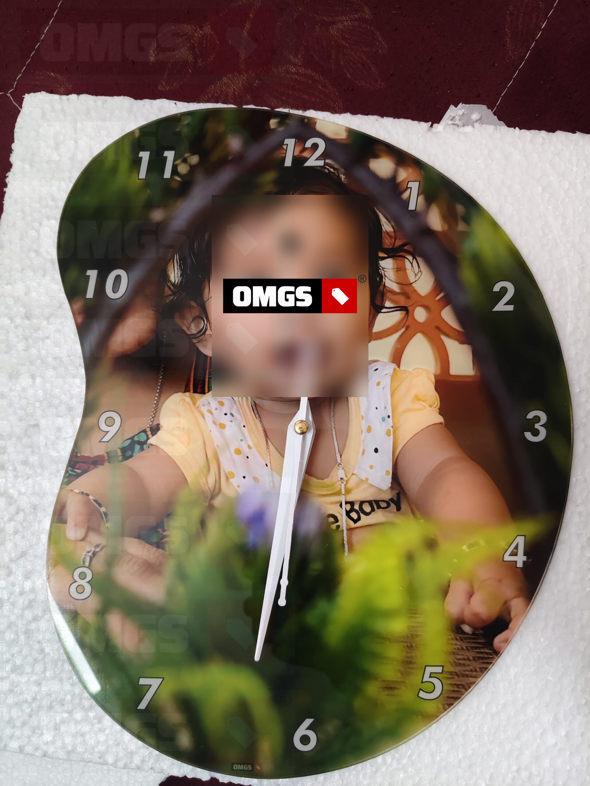 Customised Premium OMGs Acrylic Wall Clock photo review