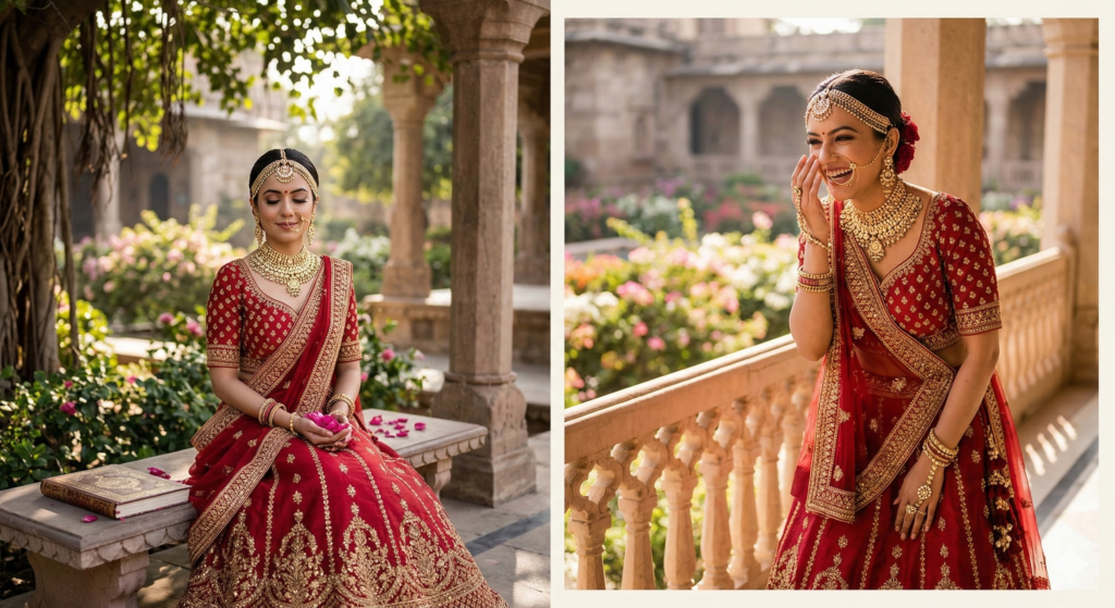 Emotional Bride Solo Photo Poses