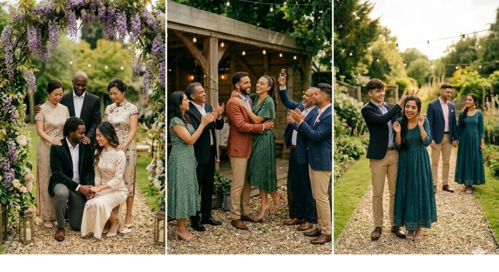 Engagement Poses with Family