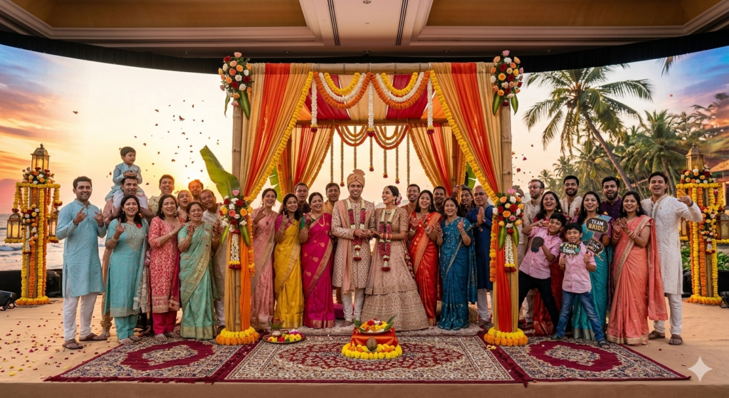 Fun Group Pose with Friends and Family