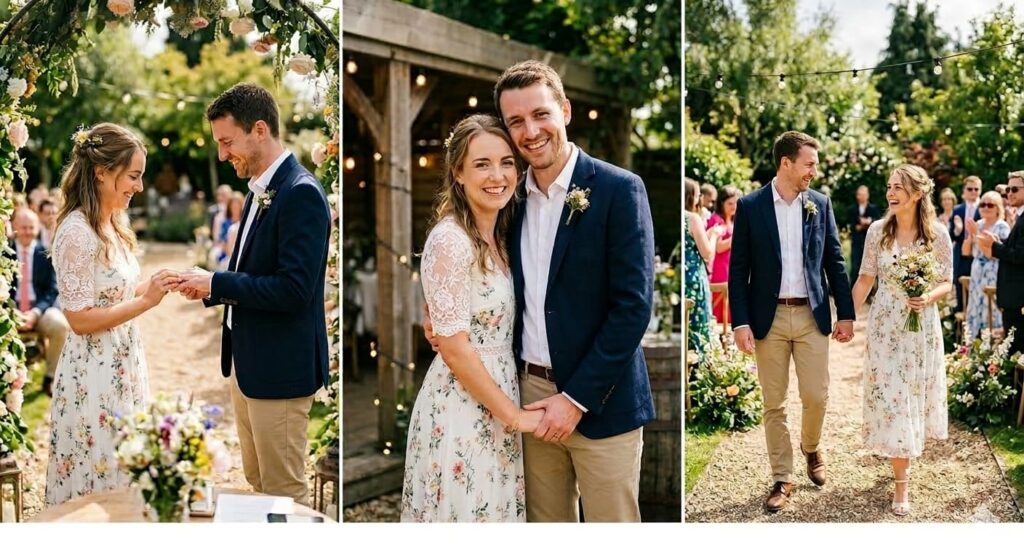Simple Couple Poses for Engagement Ceremony
