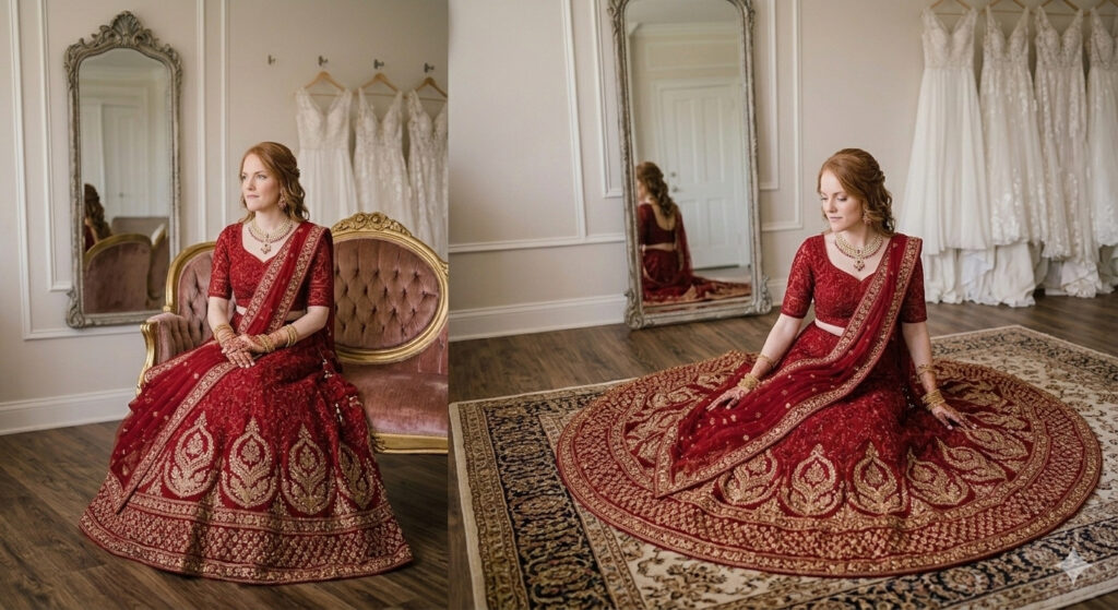 Sitting Bride Solo Photo Poses