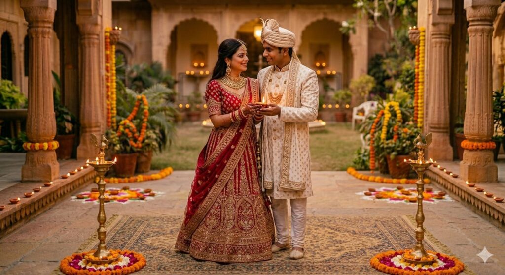 Wedding Function Pose