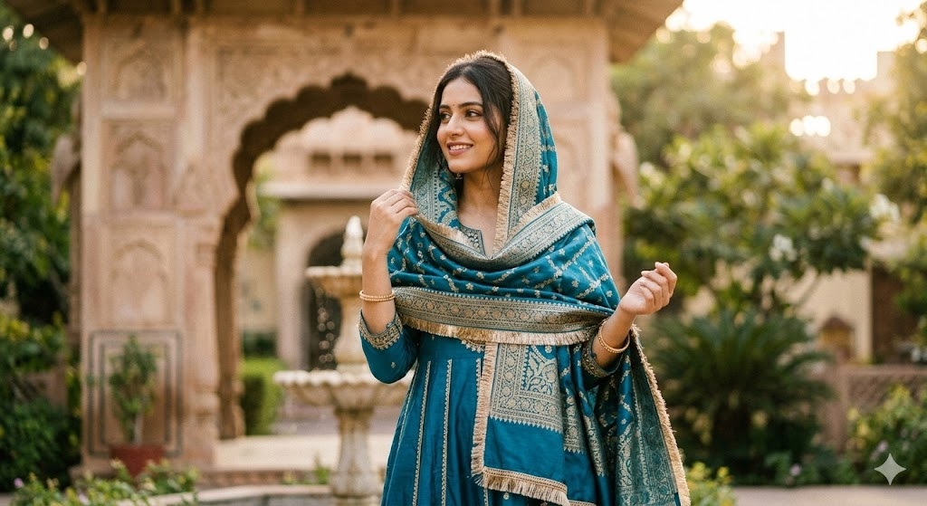 Dupatta Over Head Pose