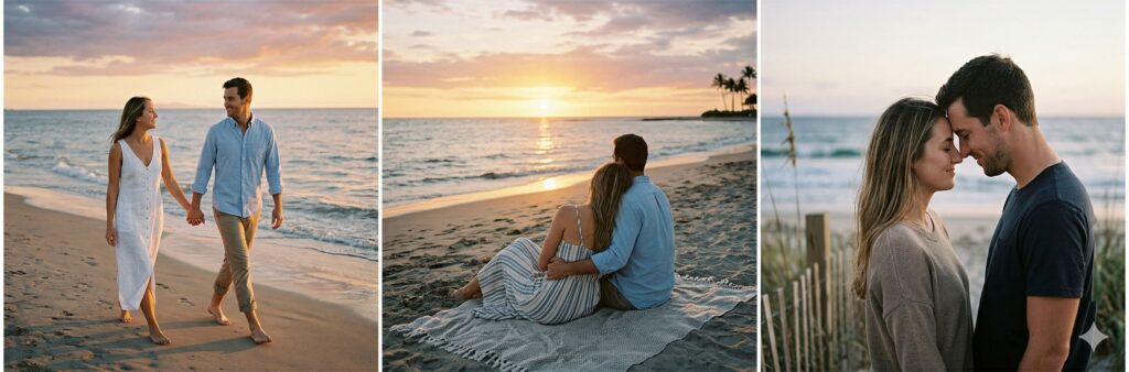 Beach Photo Poses for Couples