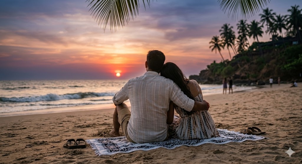 Couple Sunset Pose