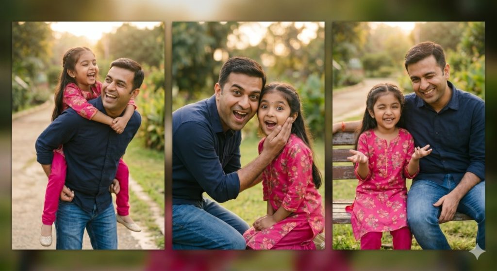Fun and Playful Father & Daughter Photo Poses