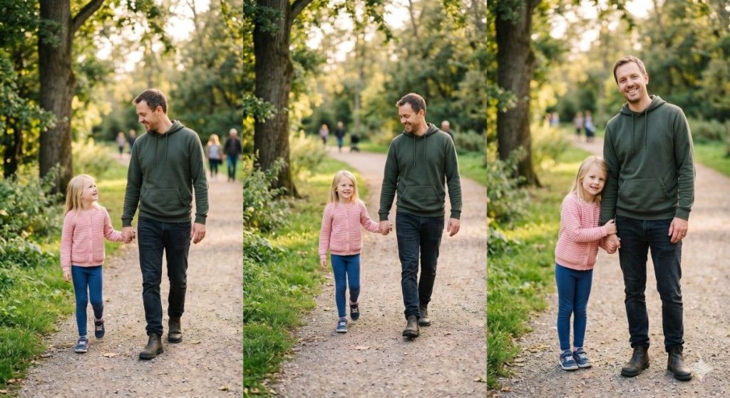 Simple Father & Daughter Photo Poses for Beginners