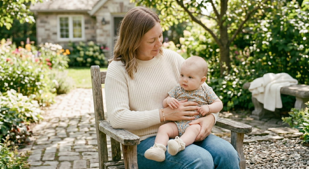 Sitting with Baby in Lap