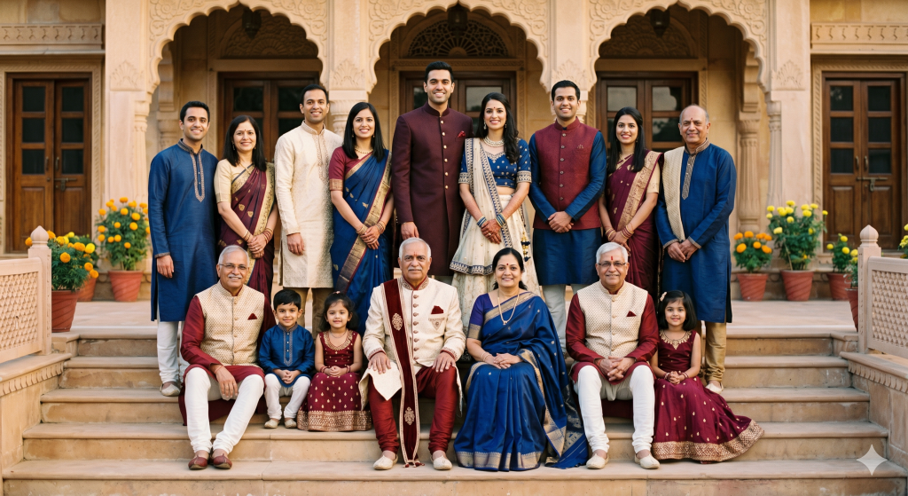 Traditional Attire Group Pose