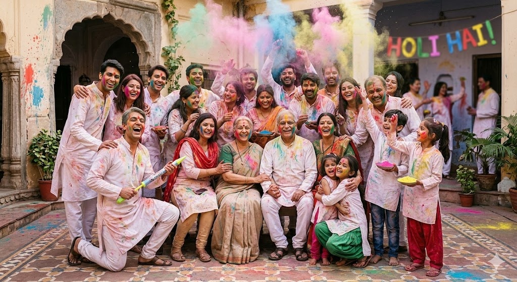Holi Pose