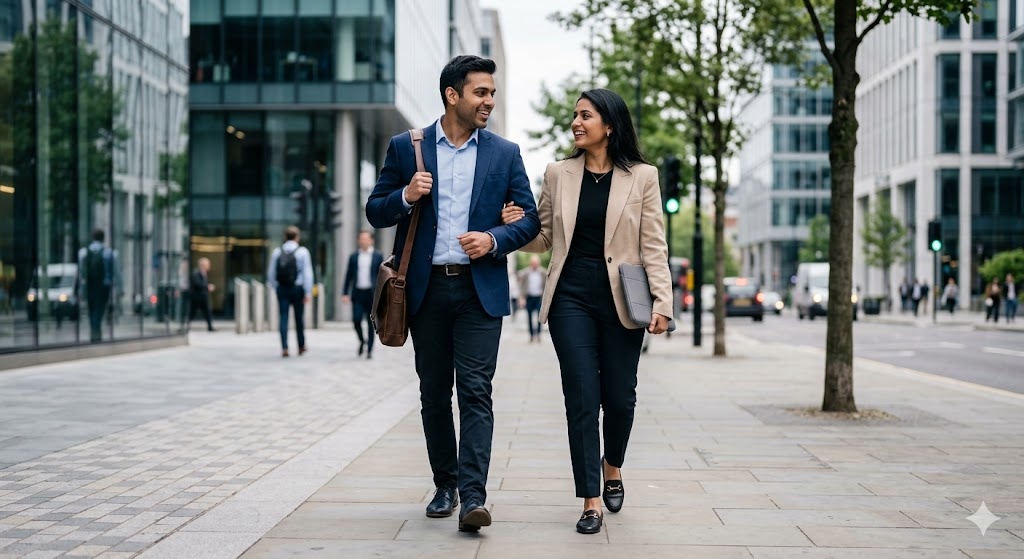 Walking Together Pose