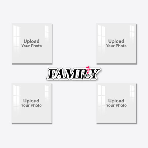 Family Creative Acrylic Wall Photo Art Combo Square