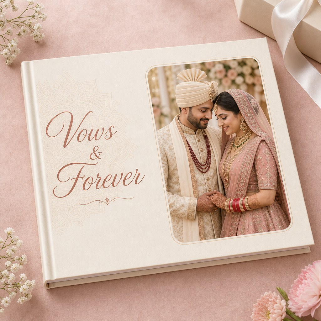 "Vows &amp; Forever" Wedding Photo Album