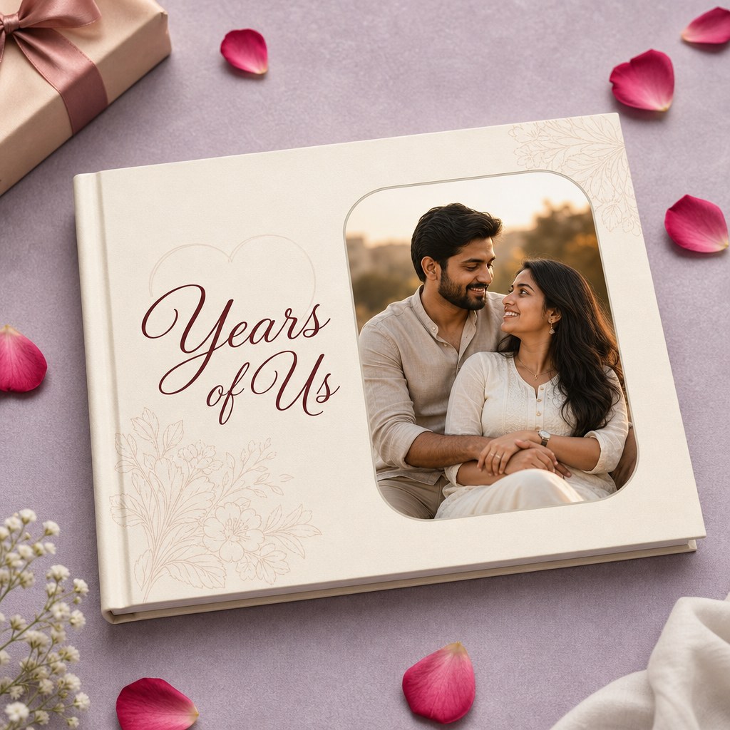 "Years of Us" Couple Anniversary Photo Album