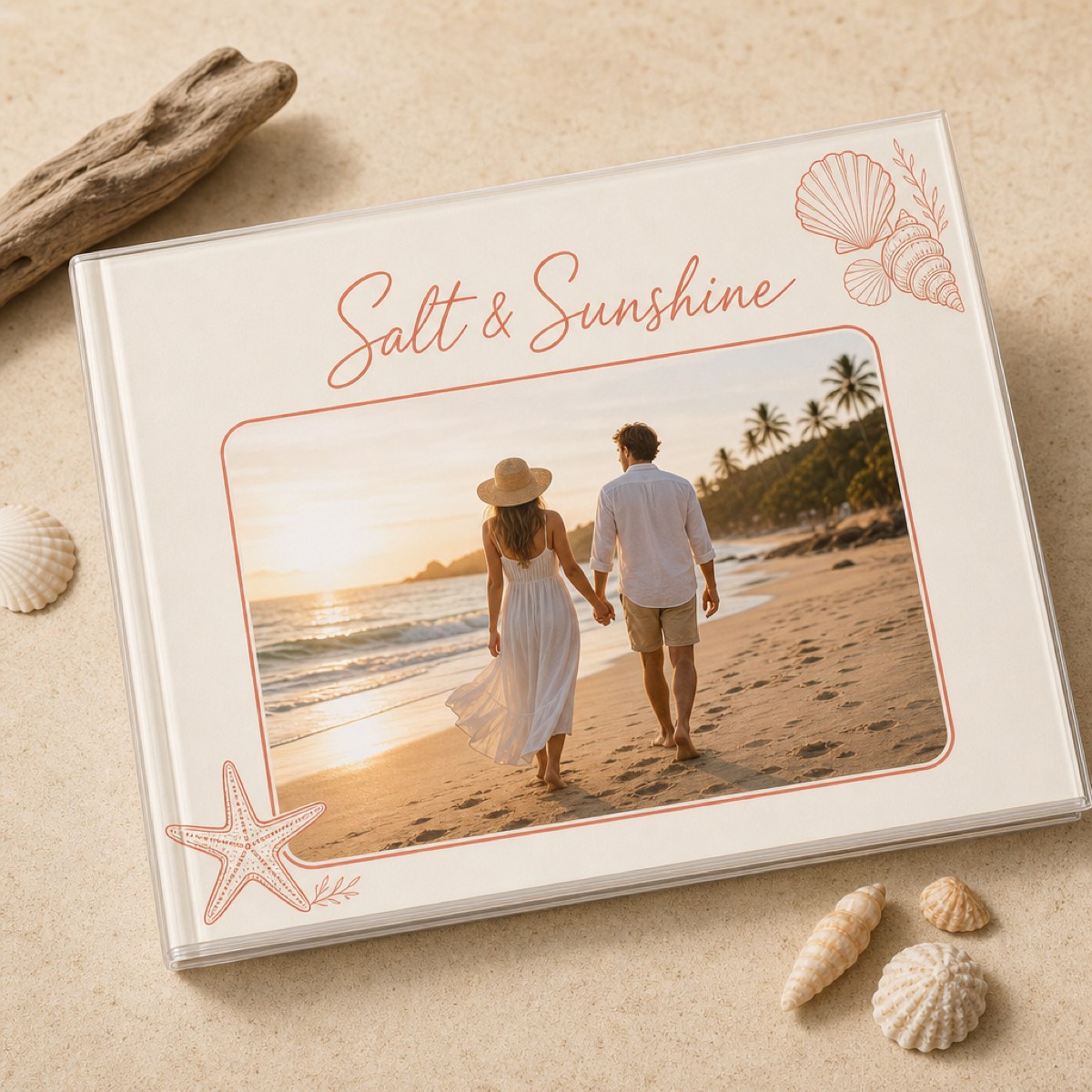 "Salt &amp; Sunshine" Beach Vacation Photo Album